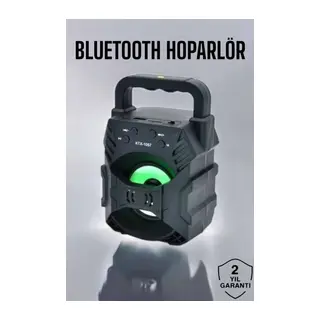 Işıklı Bluetooth Hoparlör Müzik ve Renkli Işık Taşınabiilir