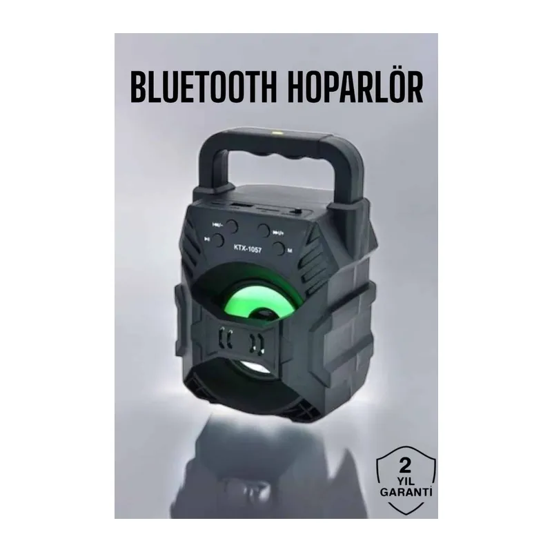 Işıklı Bluetooth Hoparlör Müzik ve Renkli Işık Taşınabiilir