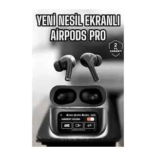 Kablosuz Bluetooth Kulaklık Ekranlı Uzun Şarj Süreli ANC Destekli