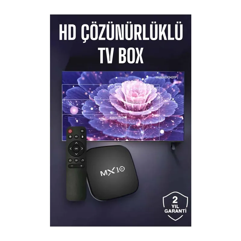 TV Box Android Uyumlu 4 Çekirdekli WİFİ Bağlantılı 4K
