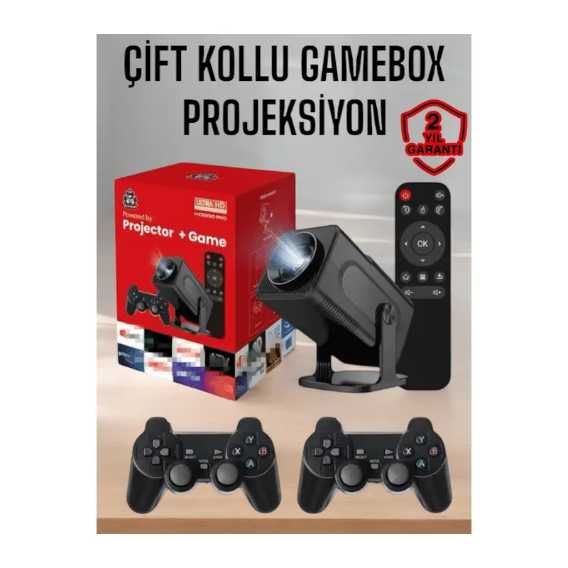 Android Projeksiyon ve Çift Kollu Game Box