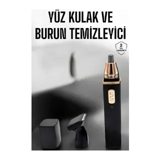 Seyahat Tipi Mini Taşınabilir Siyah Burun Kulak Yanak Kıl ve Tüy Temizleme Makinesi