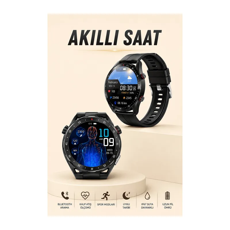 ENTEGRE GPS VE GENİŞ SPOR MODU SEÇENEKLERİYLE AKILLI SAAT