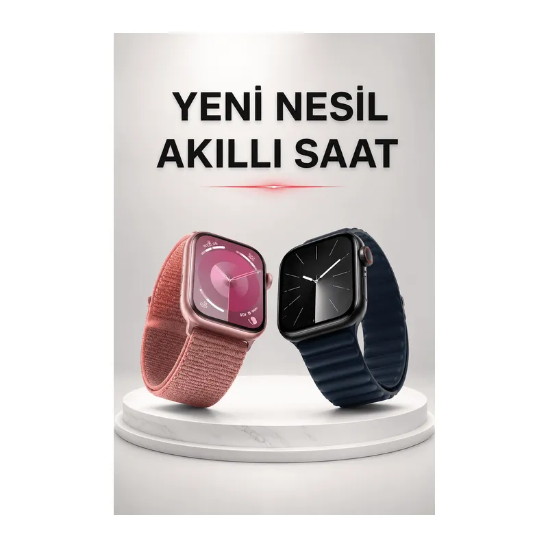 Akıllı Saat İos Andorid Destekli Arama Özeliği Sensörlü Bluetooth Bağlantılı