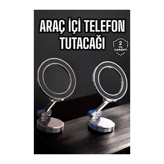 Telefon Tutucu Tüm Arabalara Uyumlu Araç İçi Katlanabilir Manyetik Tasarım