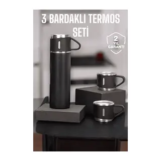 500 ml Kapasiteli Taşınabilir Basınçlı Termos Seti Günlük Kullanım için İdeal