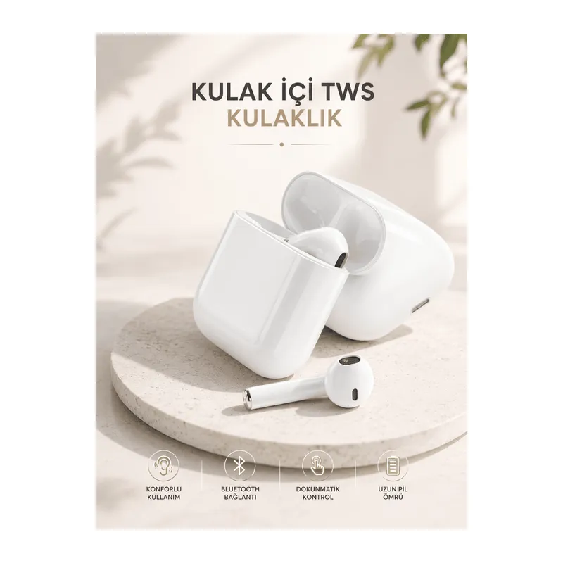Yeni Nesil HD Ses ve Dokunmatik Kontrol Akıllı ve Şık Bluetooth Kulaklık