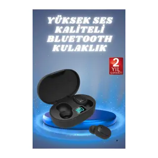 Kulaklık Dijital Göstergeli Bluetooth Bağlantılı Kablosuz Kulak İçi Mikrofonlu Dokunmatik Kontrol