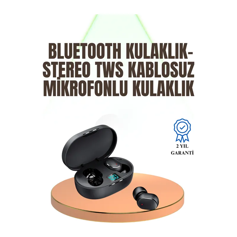 Kablosuz Kulak İçi Bluetooth Kulaklık Stereo Dokunmatik Kontrollü Kulaklık