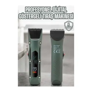 Tıraş Makinesi Dijital Göstergeli Turbo Motor Paslanmaz Çelik