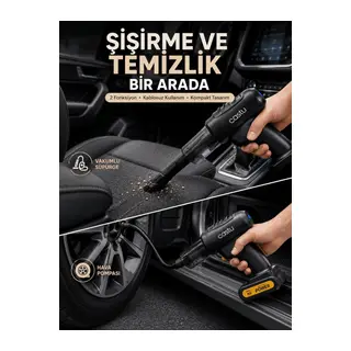 Kablosuz Hava Pompası ve Vakumlu El Süpürgesi