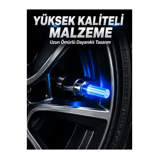 4 Adet LED Lastik Sibop Işığı Otomobil İçin Hareket Sensörlü