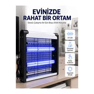 Ev, Ofis ve İş Yerleri İçin Sessiz UV LED Sinek Yakalama Cihazı
