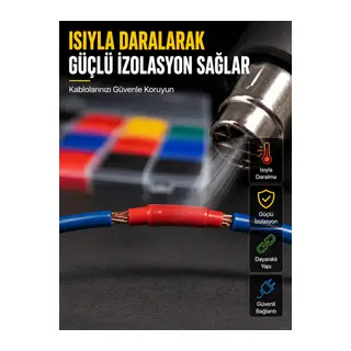 560 Makaron Seti Elektrik ve Elektronik Kablo İzolasyon Tamir Seti