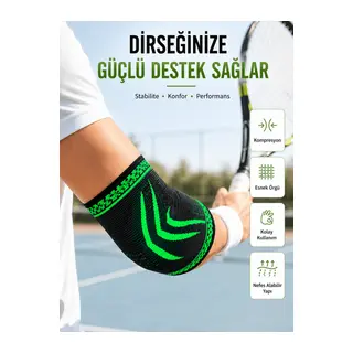 Kompresyonlu Dirseklik Spor Dirsek Destekliği Fitness Tenis Basketbol Voleybol İçin