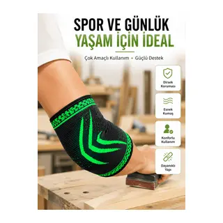 Dirsek Destekliği Kompresyonlu Elastik Spor Dirsek Koruyucu Günlük Kullanım İçin