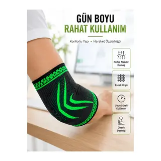 Fitness Dirsekliği Kompresyonlu Dirsek Destekliği Tenisçi Dirseği Spor Koruyucu