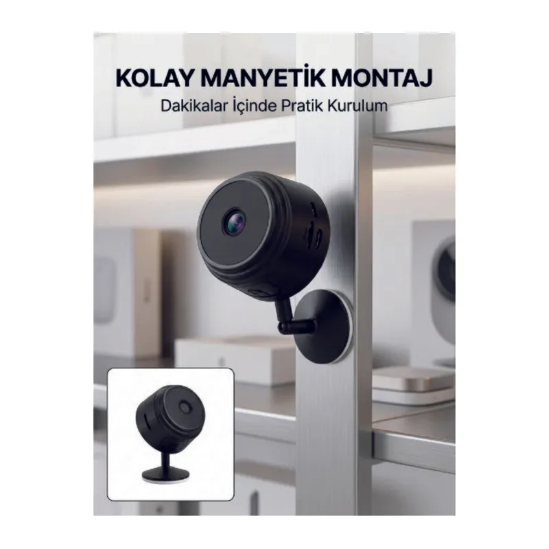 Mini Wi-Fi Güvenlik Kamerası A9 HD Görüntü Hareket Algılama ve Uzaktan Canlı İzleme