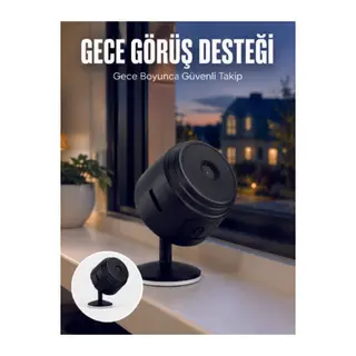 A9 Şarjlı Mini IP Kamera HD Kablosuz Güvenlik Kamerası Micro SD Kart Destekli