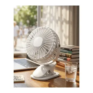 Şarjda ve Fişte Çalışabilen Portatif Mini Fan