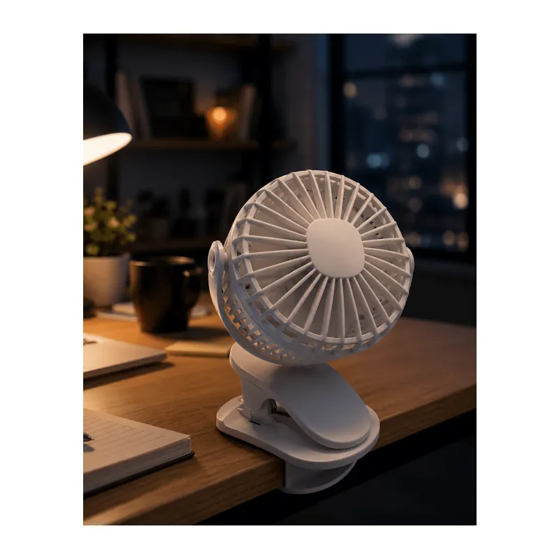 Çalışma Masası ve Yatak Başlığı İçin Klipsli Mini Fan