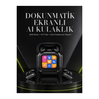Yeni Nesil AI Bluetooth Kulaklık Akıllı Dokunmatik Ekranlı
