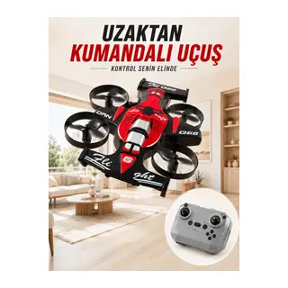 4 Pervaneli RC Drone Uzaktan Kumandalı 360 Derece Dönüşlü Akrobatik Uçan Oyuncak