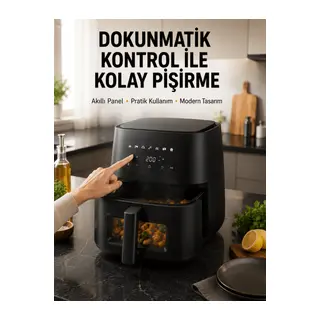 Dijital Dokunmatik Air Fryer Yağsız Sıcak Hava Fritözü