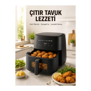 Yağsız Yemek Pişirme İçin Dijital Air Fryer Fritöz