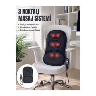 Titreşimli Masaj Koltuk Minderi Kademe Şiddet Ayarlı Isıtma Fonksiyonlu Masaj Pedi