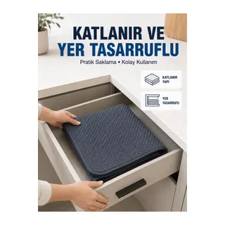 Mutfak İçin Su Emici Kurutma Matı Bardak, Tabak ve Kase Kurutma Matı