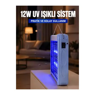 12W UV Böcek Öldürücü Lamba Elektrikli Sinek Sivrisinek Öldürücü Asılabilir