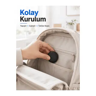 Mini Akıllı Takip Cihazı 2 Yıl Pil Ömrü Android iOS Uyumlu Çanta Araç Valiz Takip Aparatı