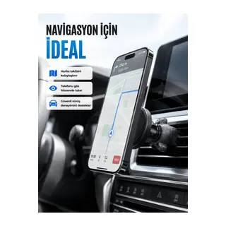 Manyetik Araç Telefon Tutucu Güçlü Mıknatıslı Havalandırma Aparatı