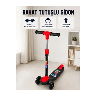Kız ve Erkek Çocuk Scooterı 3 Tekerlekli Dengeli ve Kolay Kullanımlı Skuter