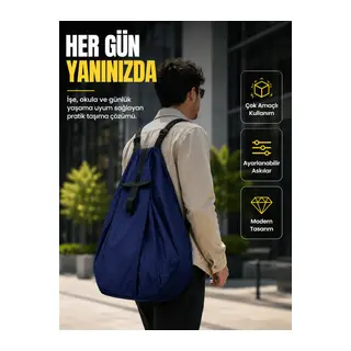 Geniş İç Hacimli Katlanabilir Çanta Pratik Taşıma Deneyimi Sunan Modern Tasarım