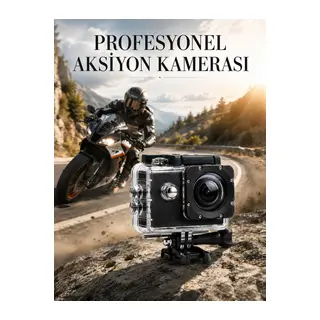 Profesyonel 4K Aksiyon Kamerası Geniş Açılı WiFi Destekli