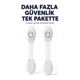 2 Adet Güçlü Yapışkanlı Çocuk Güvenlik Kilidi