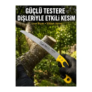 Bahçe Bıçkısı Keskin Çelik Diş Yapısıyla Pratik Kesim