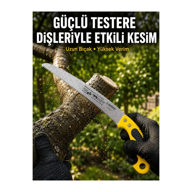 Bahçe Bıçkısı Keskin Çelik Diş Yapısıyla Pratik Kesim