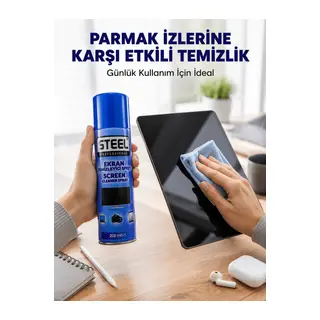 İz Bırakmadan Etkili Ekran Temizliği Sağlayan Sprey