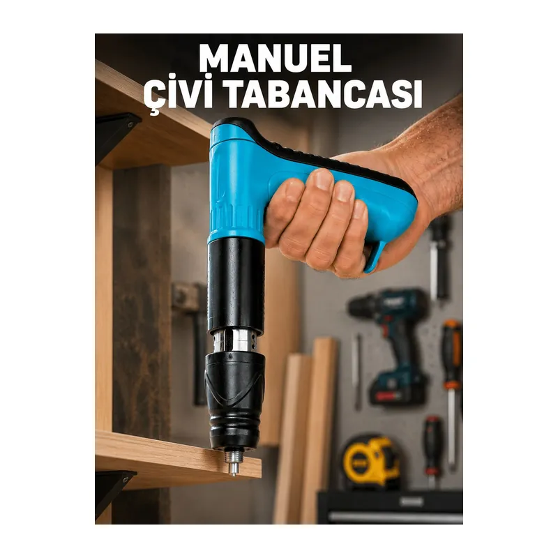 Metal Gövdeli El Tipi Çivi Tabancası Profesyonel Montaj Tabancası
