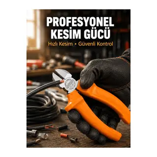 Elektrik ve Teknik Çalışmalar İçin Profesyonel Dövme Çelik Yan Keski