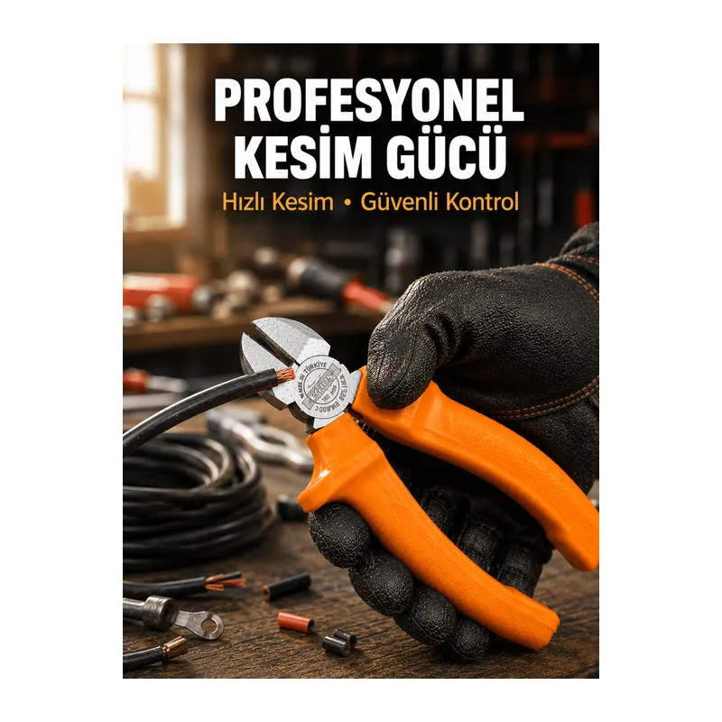 Elektrik ve Teknik Çalışmalar İçin Profesyonel Dövme Çelik Yan Keski