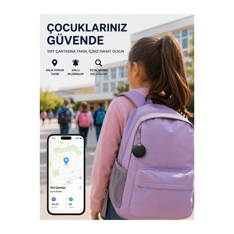 İOS ve Android Destekli AirTag Konum Takip ve Eşya Bulucu