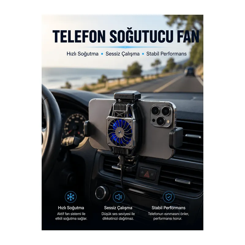 Telefon Soğutucu Fan Aktif Soğutma Sistemi ile Güçlü Performans