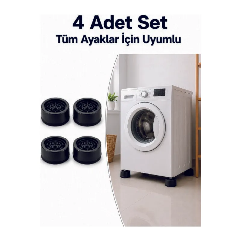 Kaymaz Tabanlı 4 Adet Makine Ayak Yükseltici