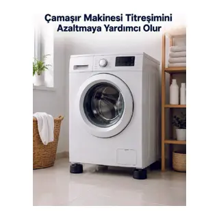 Çamaşır Makinesi İçin 4 Adet Kauçuk Ayak Pedi