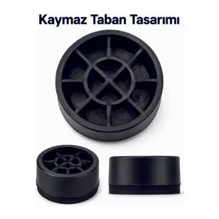 4 Adet Kaymaz Çamaşır Makinesi Ayak Altlığı