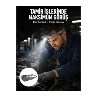 LED Kafa Feneri Eller Serbest Kullanım İçin Güçlü Işık Kaynağı